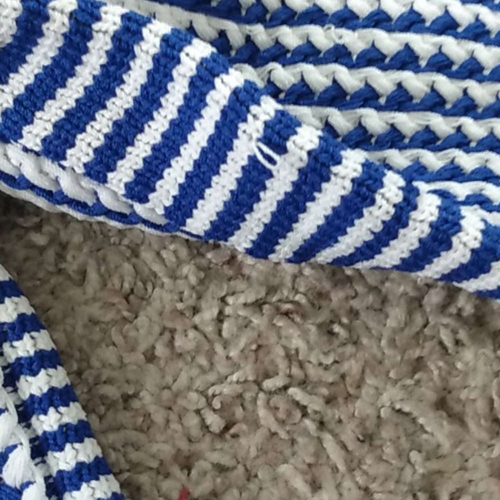 NWOT Rachel Comey blue & white striped sweater - Picture 4 of 7